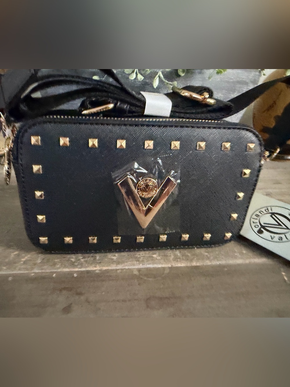 Black Crossbody Bag Valentino Orlandi